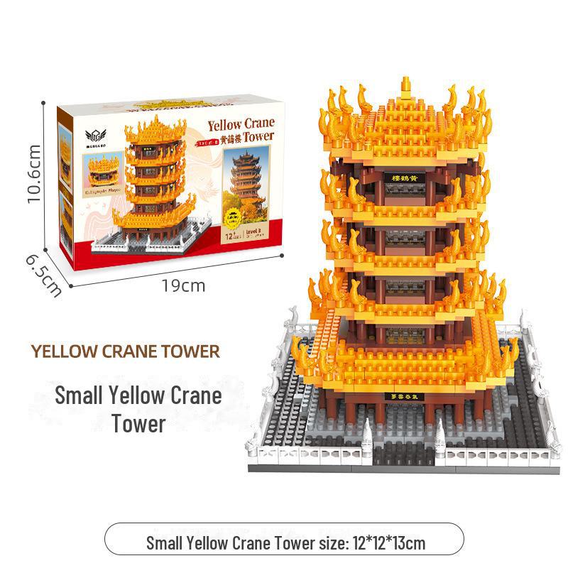 Guanghan Palace 3D Building Blocks: Great Wall, Tiananmen, Yellow Crane Tower, Suzhou Gardens.