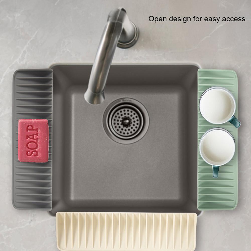 Silicone Flow Guide Drain Pad Slope Drain Pad Simple Bowl and Dish Drying Filter Pad Thermal Insulation Pad