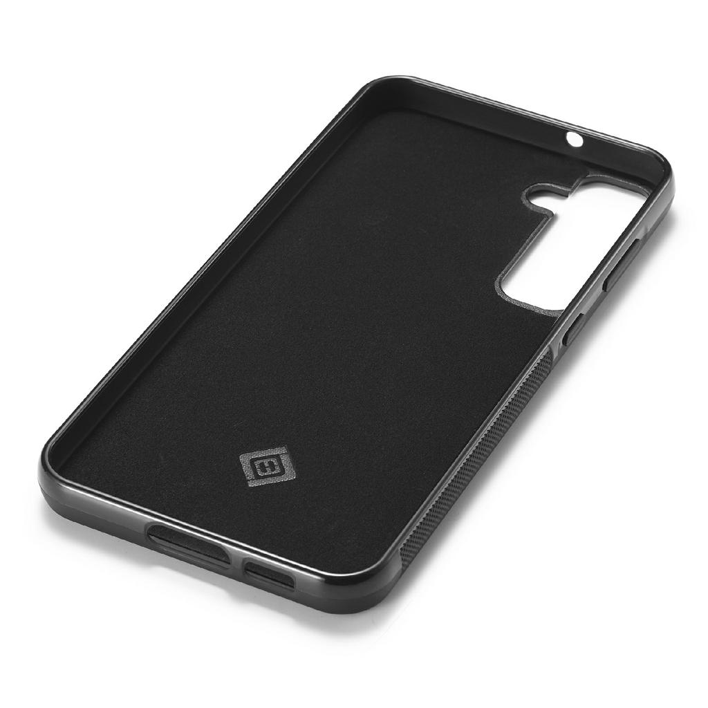 LC.IMEEKE For Samsung Galaxy S25 FE Case Carbon Fiber Texture Leather+TPU+EVA Phone Cover