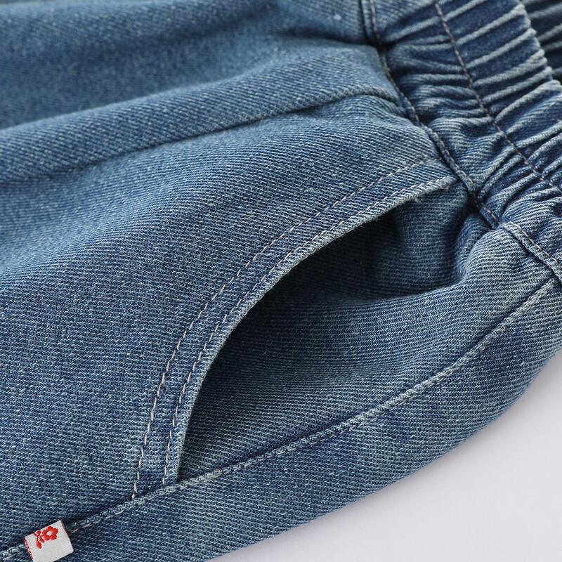 Montagut Girls' Denim Vest and Jogger Pant Set