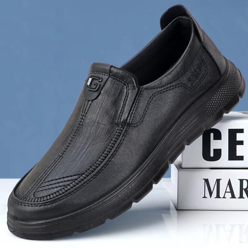 

New men s business casual leather shoes soft sole soft surface work shoes 39