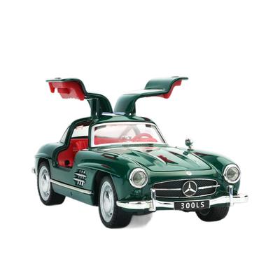 Maßstab 1/32 Oldtimer Mercedes Benz 300SL Legierungsauto Diecast Modell Vintage Laden Dekorationen Sammel Ornament Geschenk für Freund Jungen