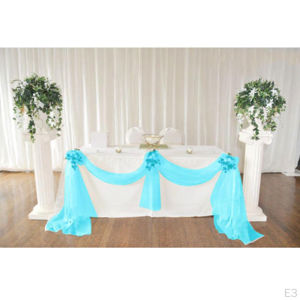 Fabric Bowknot Tulle Party Wedding Table
