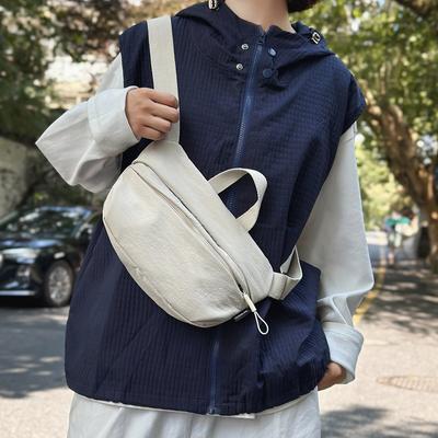 Breast Bag Men'S And Women'S Casual Simple Messenger Bag Japanese Trend Fashion Literary Shoulder Bag Style Fanny Pack Tide