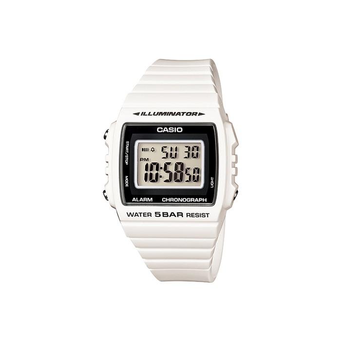 CASIO Women s Standard Series Black Watch W-215H-7A W-215H-7A White Strap