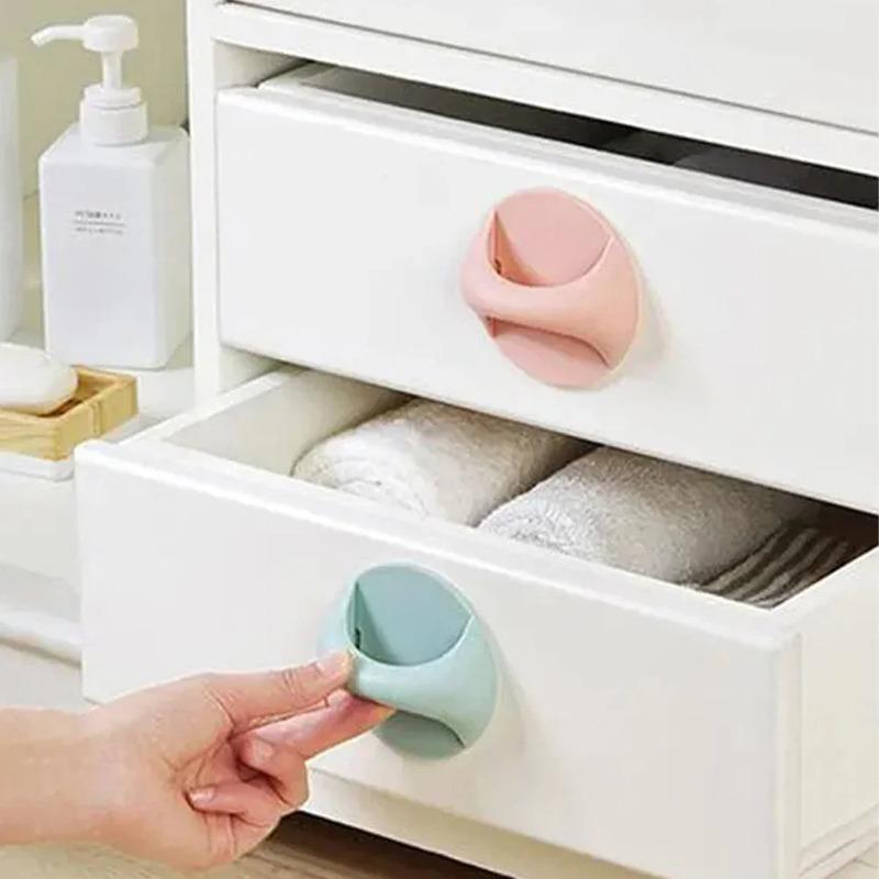 20PCS Self Adhesive Cabinet Drawer Handle Auxiliary Pull Handle for Glass Window Sliding Door Wardrobe Furniture Suction Cup Handle