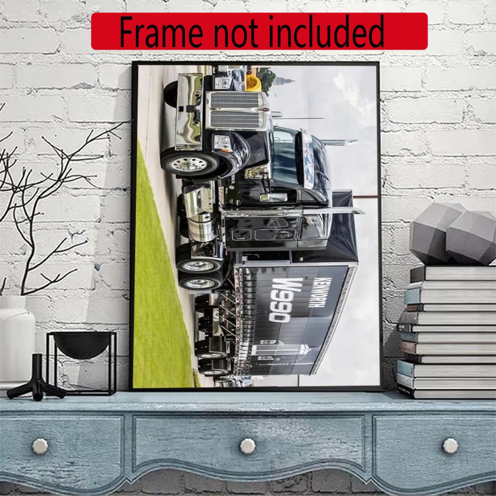 Kenworth Diamond Painting Round Diamond Mosaic Rhinestones Diamond Embroidery Craft Kit Wall Decor Without Frame