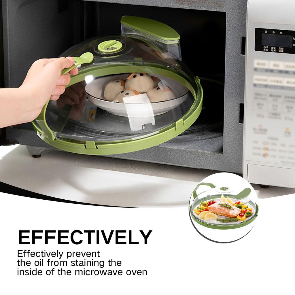 Microwave Splatter Cover Heat Resistant Microwave Guard Cover Fresh-keeping Food Lid Oil-proof Splash-proof Cover Kitchen Tools