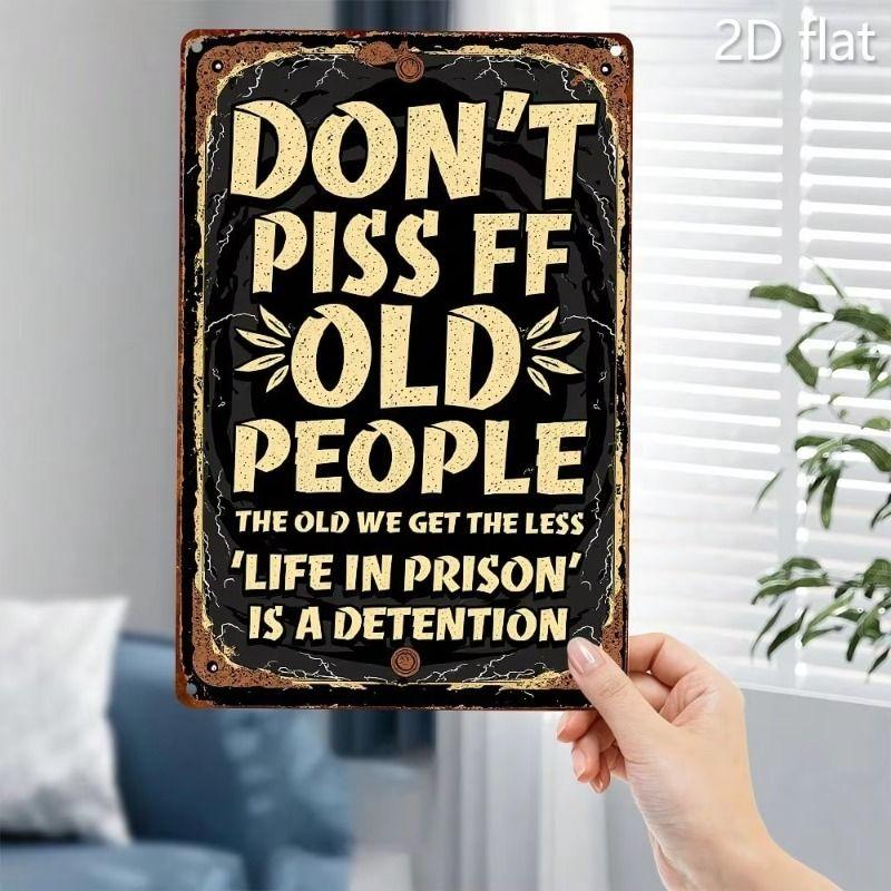 Retro Metal Sign Tin Poster Wall Art Home Decor for Living Room Balcony