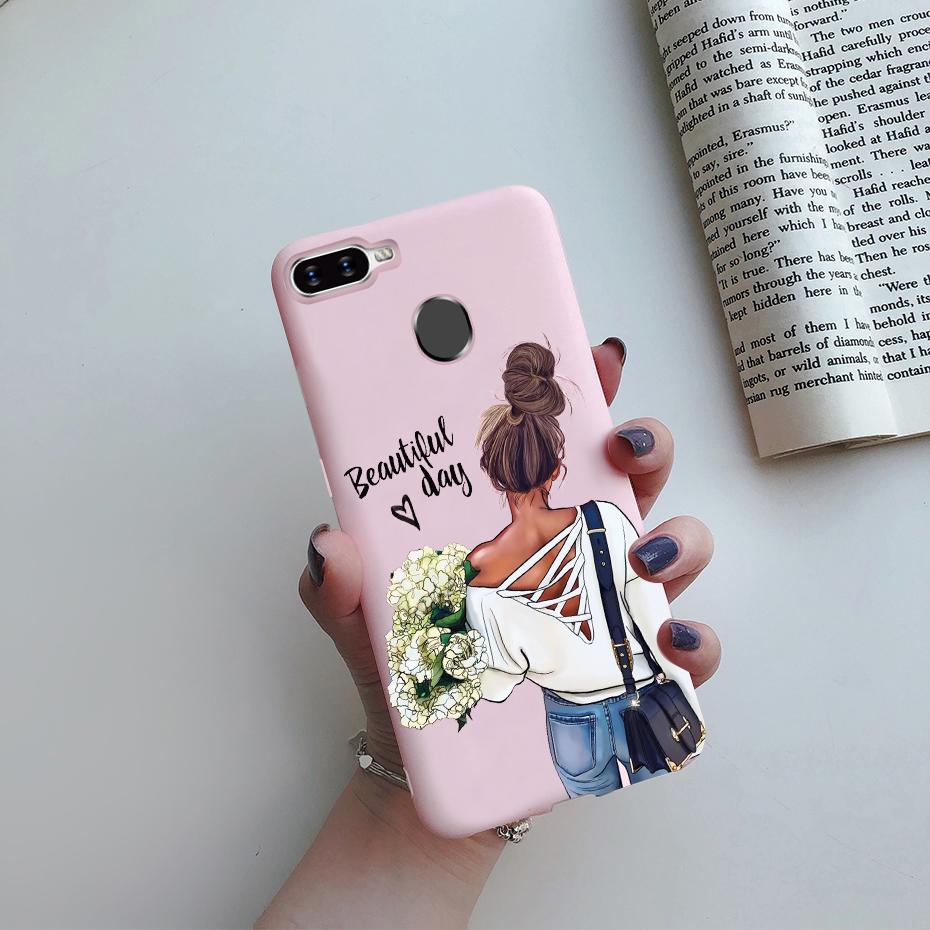 Case For OPPO A5S Back Cover Soft Candy Silicone Pretty Girls Phone Case For OPPO A5S AX5S A7 2018 AX7 A7N A12 Cover Coque Funda