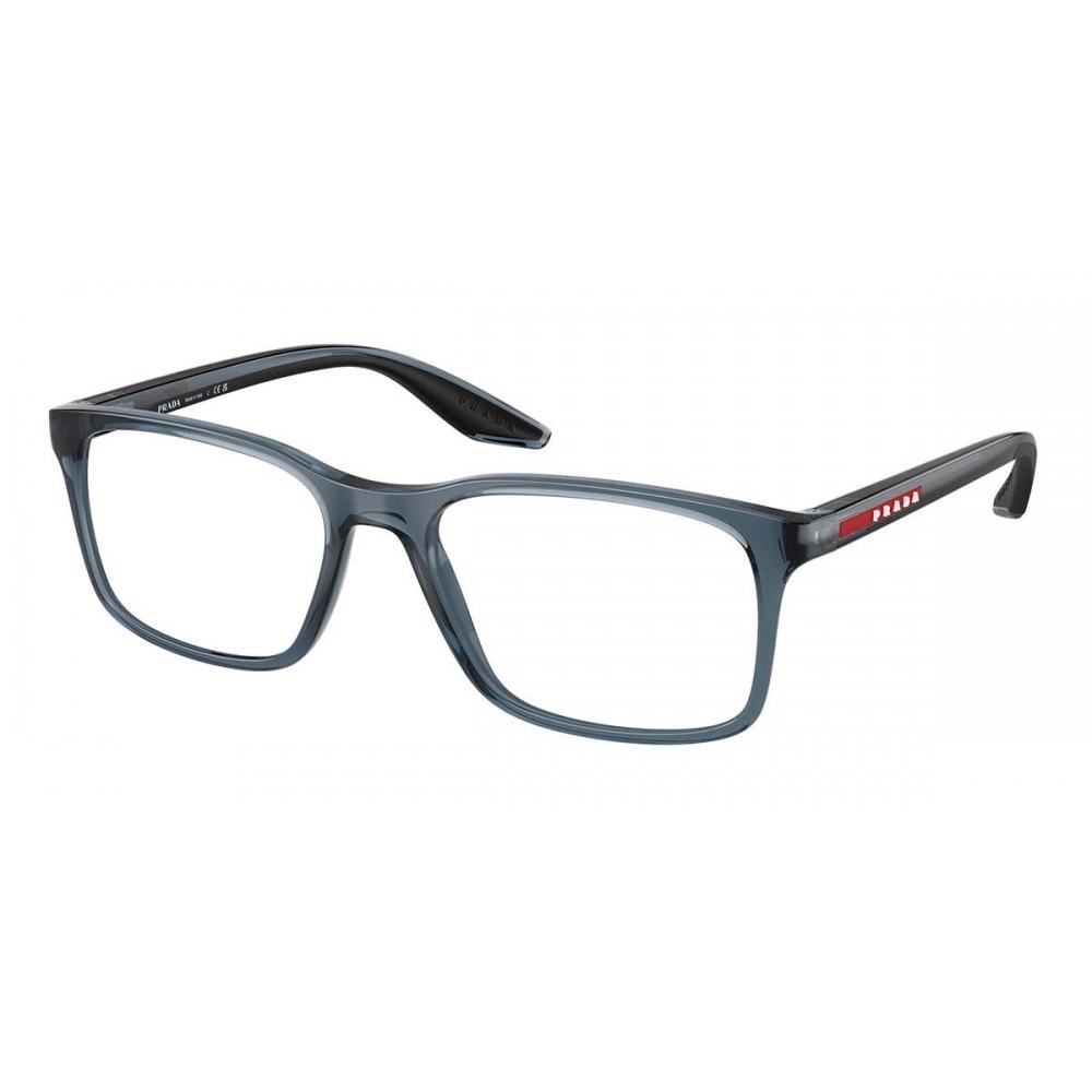Prada Linea Rossa Ps 08rv Czh1o1 Men Eyeglasses Transparent Blue/54-18-145