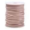 Hollow Pipe PVC Tubular Synthetic Rubber Cord, Wrapped Around White Plastic Spool, Rosy Brown, 2mm, Hole: 1mm, About 54.68 Yards(50m)/roll