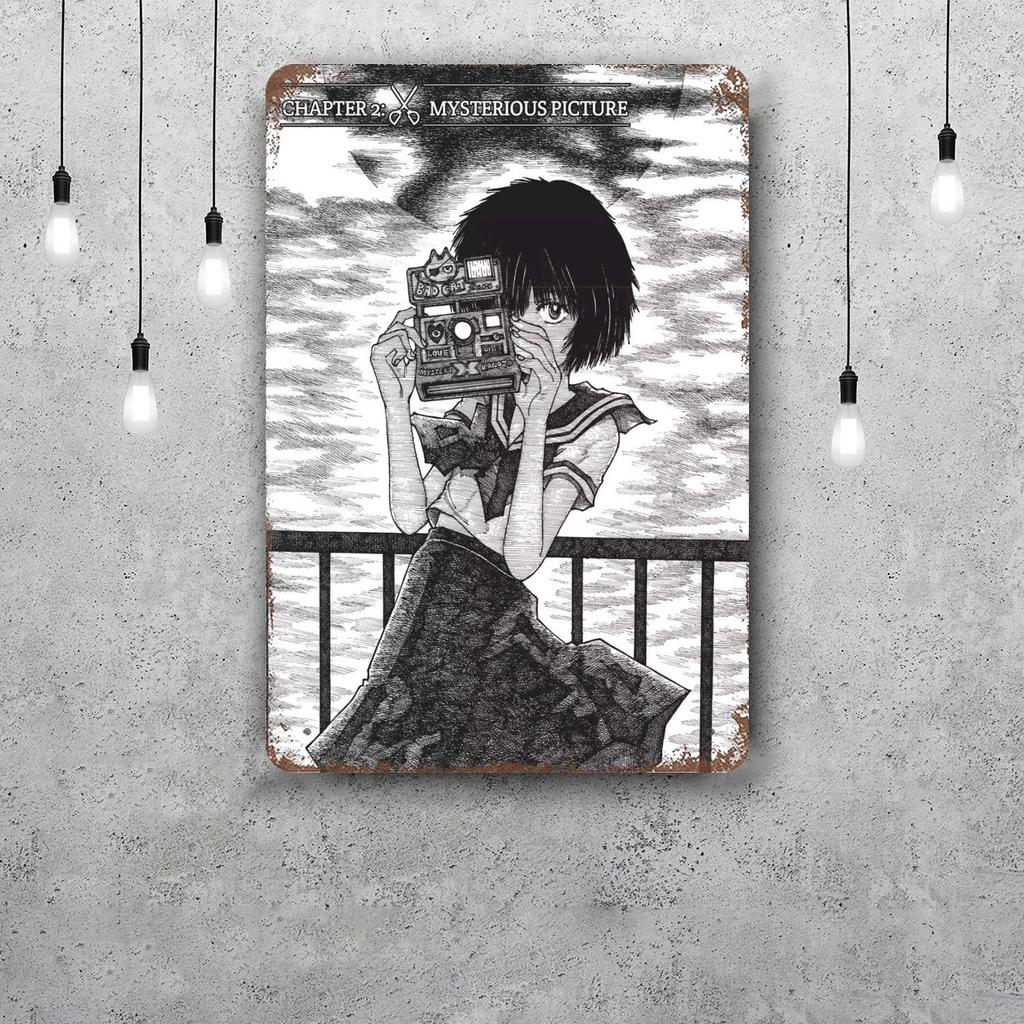 mysterious girlfriend x cartoon Vintage Metal Tin Signs Posters Decor Retro Metal Plaque Wall Art Decor for Garage Bar