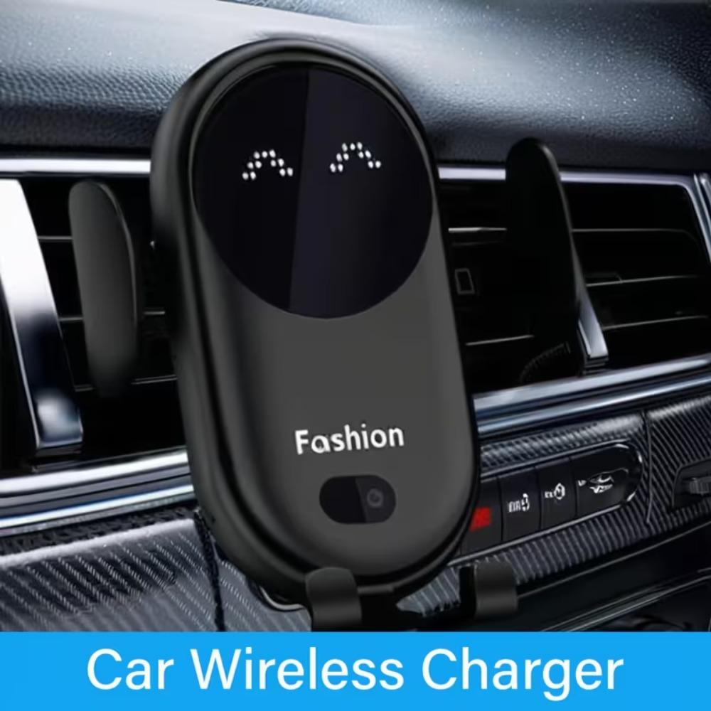 30W Smartcar Wireless Charger Phone Holder Auto Mount Phone Holder Sucker Support For iPhone 14 13 Pro Max Samsung Xiaomi Redmi Infrared Induction