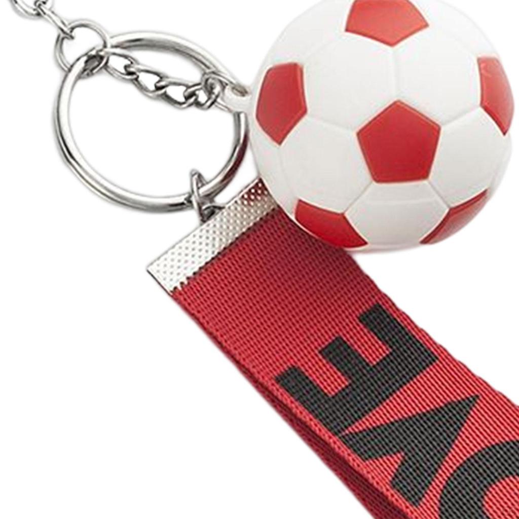 Creative Soccer Keychain Alloy Sport Key Chains for Men Women Boys Girls Wallet Backpack Bag Charms
