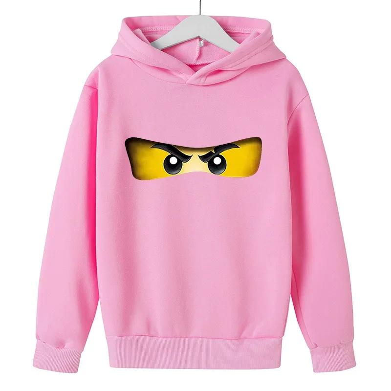 Modische Kinder-Hoodies Cartoon Ninja Hoodies für Jungen und Mädchen Warme und lässige Kinderbekleidung für Herbst und Winter