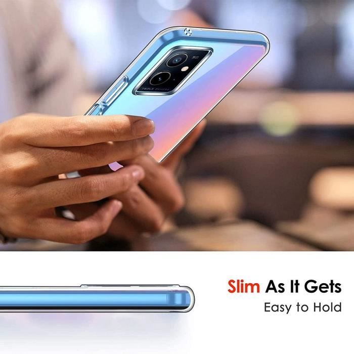 Coque de protection - Vivo - Y76 5G - Souple - Antichoc - Transparent