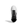 Adidas Neo Hoops 3.0 Mid Synthetic Leather Comfortable Mid-Top Sneakers Men Sneakers White Black GZ4859