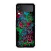 Dog Footprint Paw Cute Hard PC Phone Case For Samsung Galaxy Z Flip 5 4 3 Transparent Cover For Galaxy Z Flip 6 Shockproof Capas