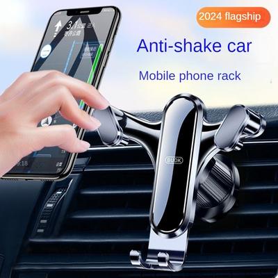 Autotelefonhalter Auto-Innenluftauslass Navigationshalterung Automobiltelefonhalter Dreieckiger Schwerkraftsensor-Handyständer (Hakentyp/Einfügetyp)