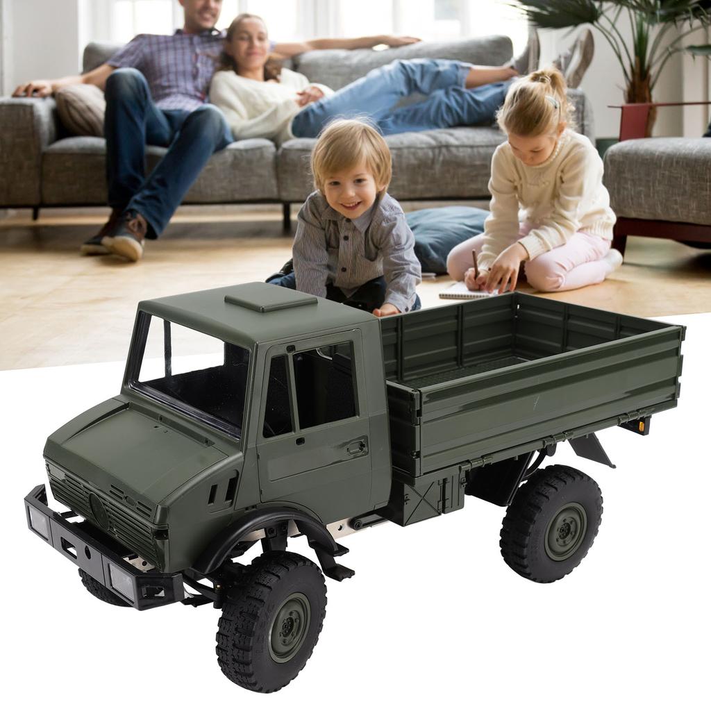 1:12 Full Scale RC Truck 2.4G Remote Control RC Climbing Car 4 Wheel Drive Off Road RC Car with Lamp Set for Kids