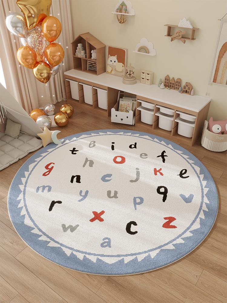 Household Winter New Children's Room Carpet Bedroom Bedside Rug Waterproof Swivel Chair Floor Cushion Home Decor