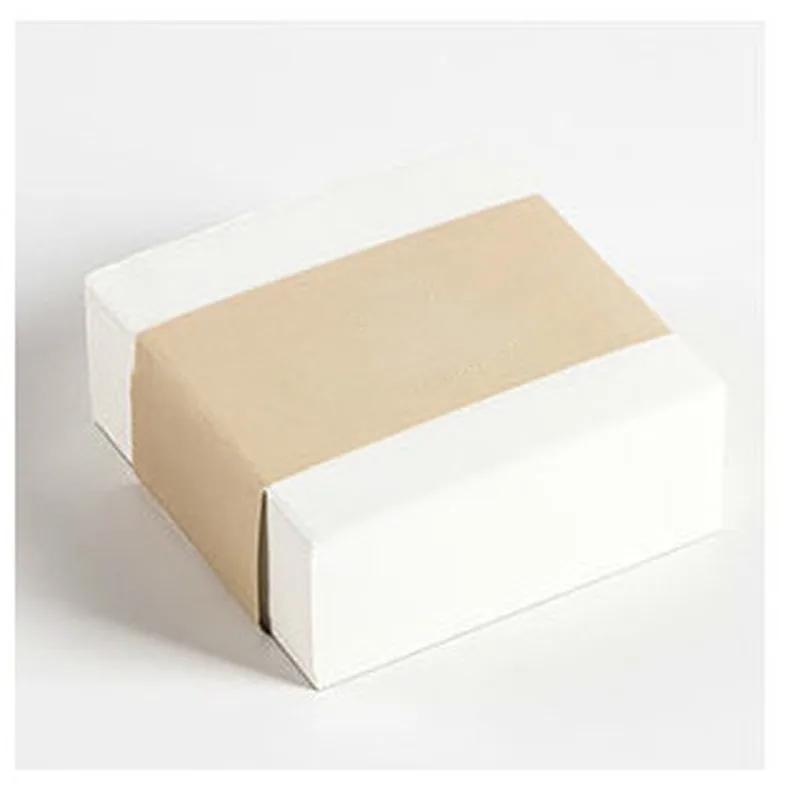 Thickened Square Brick Notes for N Times Simple Stationery Blank Tearable Note Pad and 400 Post-it Notes.