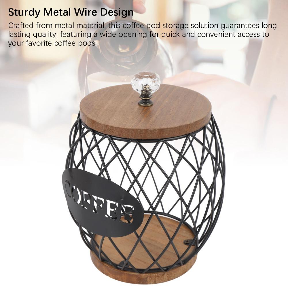 Fruit Shaped Coffee Pod Storage Metal Coffee Pod Rack Coffee Capsule Holder  Coffee Station чёрный
