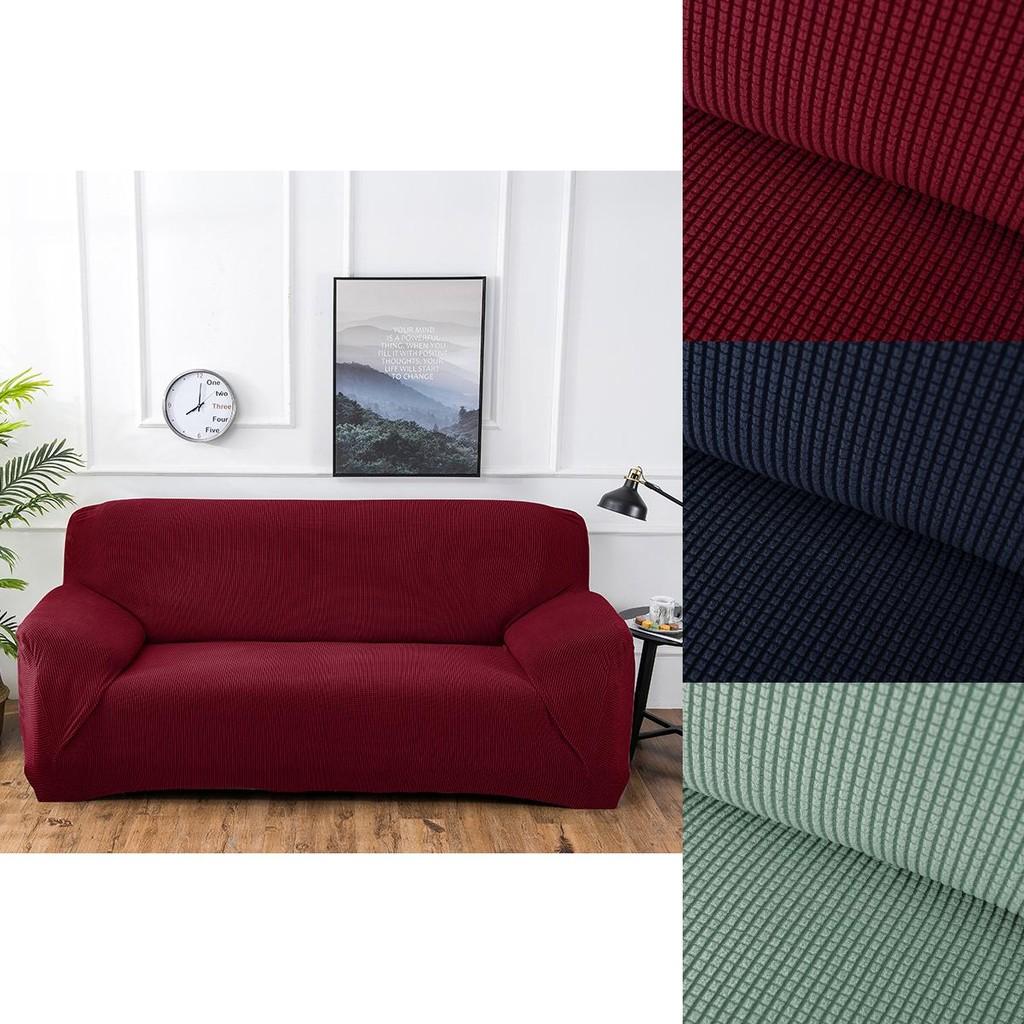 Luxurious Stretch Home Chair Sofa Cover In Solid Color For All Season Comfort