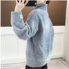 Winter Ladies Sweater Loose Outside Lazy Wind Women's Autumn and Winter Thickened Knitted Set Head