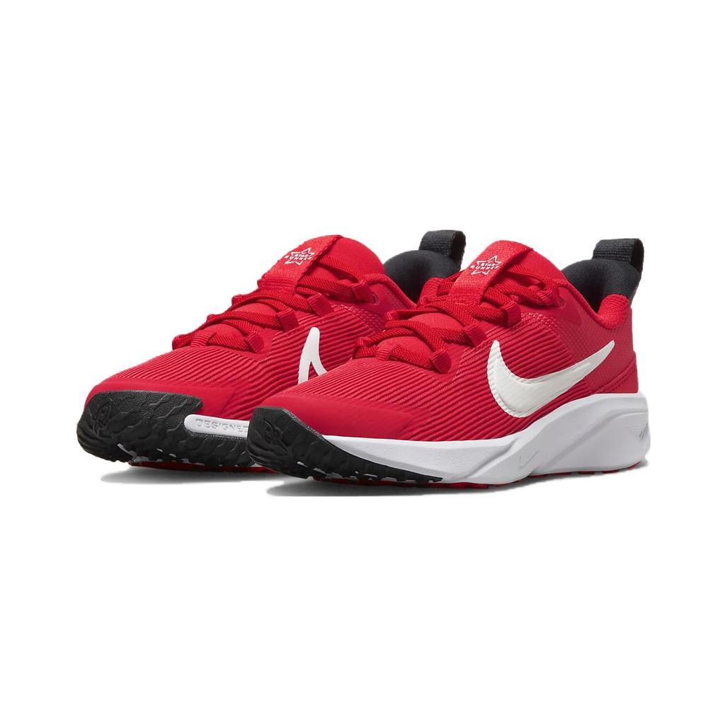 Nike Star Runner 4 PS University Red Kids Sneakers Black White Summit-White DX7614-600