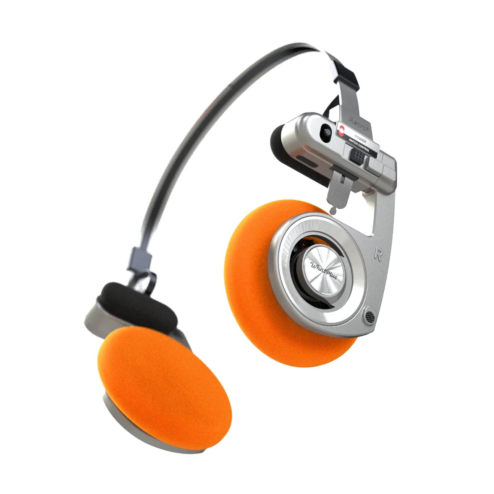 

Для навушників WhatPlus Retro3 Бездротові Bluetooth-навушники, Бездротові Hi-Fi з шумозаглушенням, Вкладиші, Складані, Портативні, Ga помаранчевий