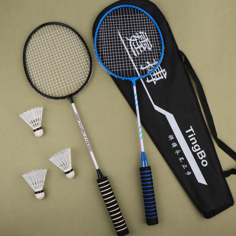 1 Set Beginners Badminton Professional Training Durable Leisure Sports Racquet Durable Badminton Racket Set