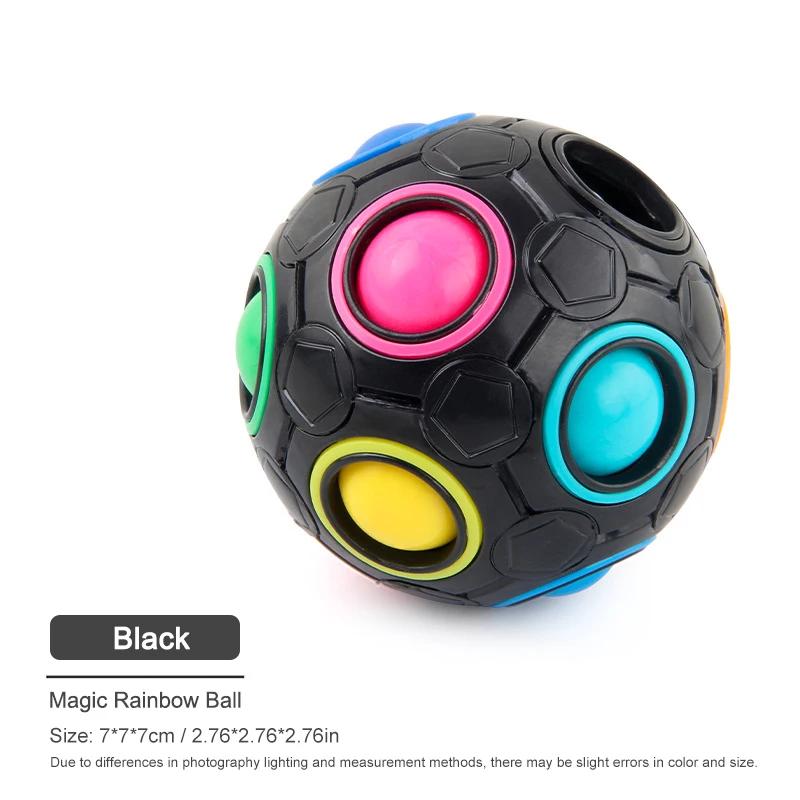 

Magic Rainbow Puzzle Ball Fidget Anti Stress Toys for Children Adult Creative Stress Relief Colors Matching Ball Fun Games Gifts