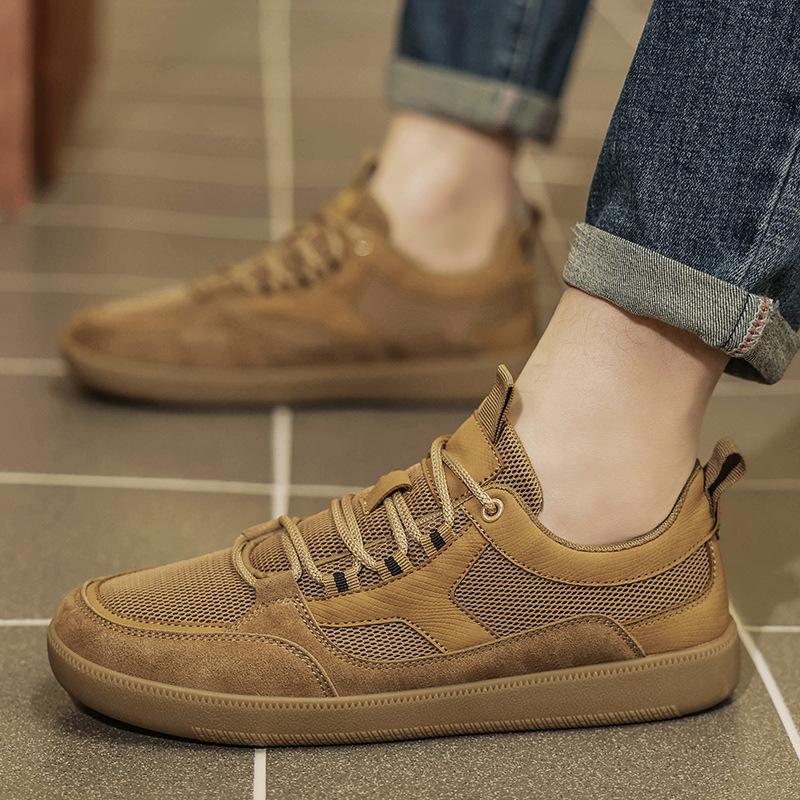 

Сетчатые немецкие тренировочные туфли мужские 2025 лето универсальные ретро низкие дышащие повседневные кеды спортивные сетчатые модные туфли мужские 44