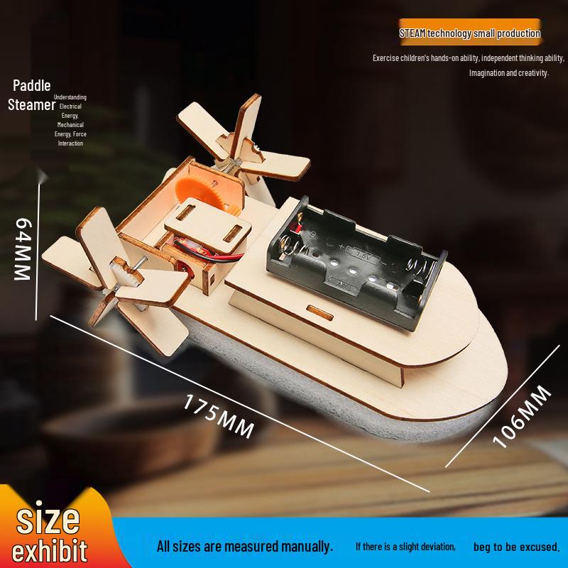 Children's DIY Science Kit: Paddle Steamer Experiment for Elementary Students