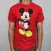 Disney Unisex Red Mickey Mouse Graphic Short Sleeve Crew Neck Tee Size M