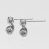TIFFANY&Co. teardrop Piercing Pt950Platinum/diamond 4.75g Women Used