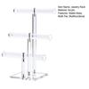Jewelry Rack Stable Base Multi-Tier Space-saving Keep Organized Jewelry Storage Acrylic Hairband Watch Necklace T-bar Display Stand Jewelry Accessory