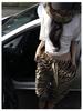 Korean INS Style Women's Soft Tiger Stripe Sweatpants - Cozy Winter Wear for Indoors & Outdoors