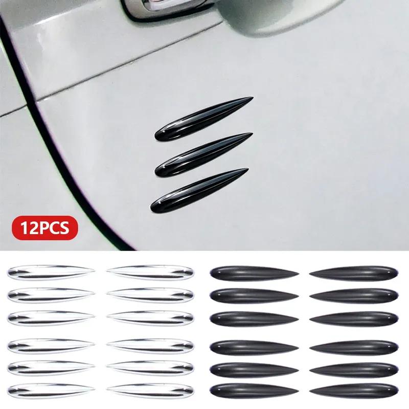 Anti-collision Automotive Door Edge Guard Strips 12Pcs Car Bumper Protector Strip Protective Strips Trim Door Lip Stickers