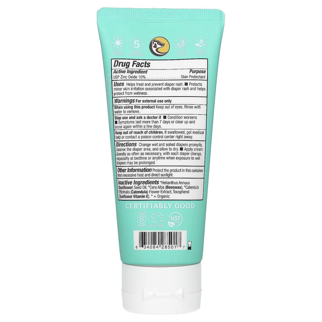 Baby Diaper Rash Cream, Calendula, 87 Ml (2.9 Fl Oz)