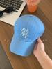 Embroidered Korean Style Baseball Cap: Slimming Look, Sun Protection, Unisex Fashion