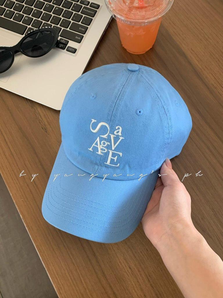 Embroidered Korean Style Baseball Cap: Slimming Look, Sun Protection, Unisex Fashion