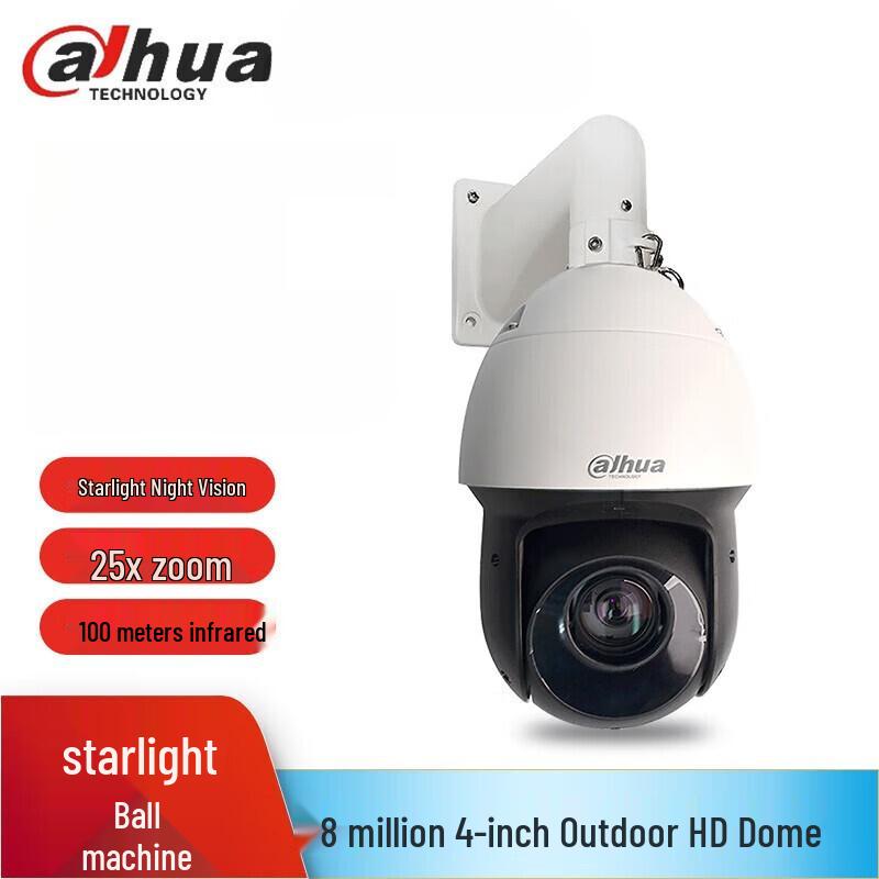 

Dahua 8MP 4K UHD 360° PTZ Outdoor Starlight Network Camera with 256GB Card CN plug (adapter included)