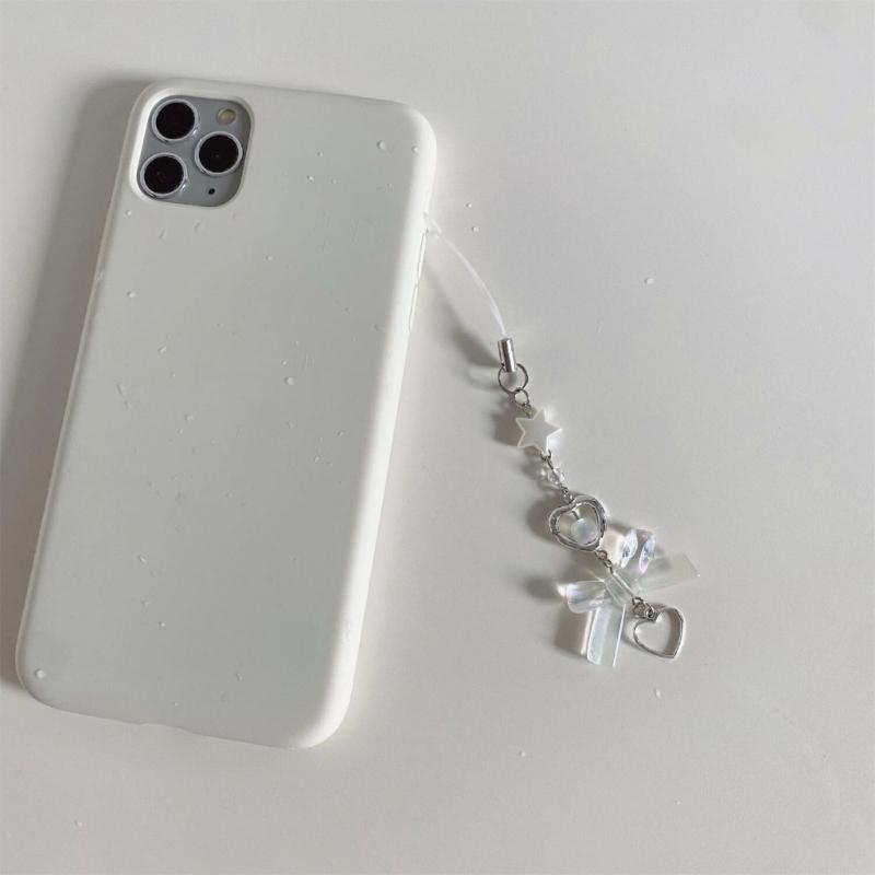 Phone Strap Y2K Phone Charm Keychain Star Bowknot Butterfly Keychain for Women Girls Halloween Handmade Jewelry Ornament