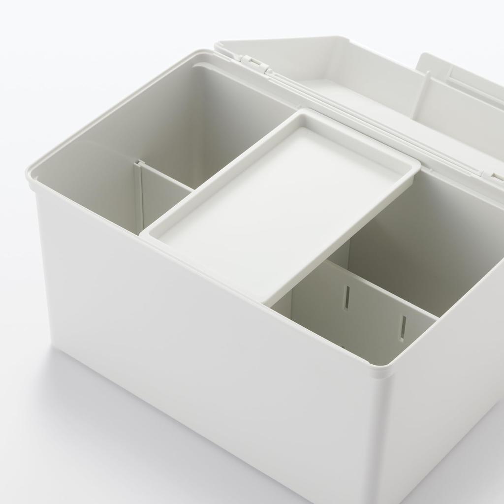 MUJI Polypropylene First Aid White KG0WYA4S Kit, Gray,