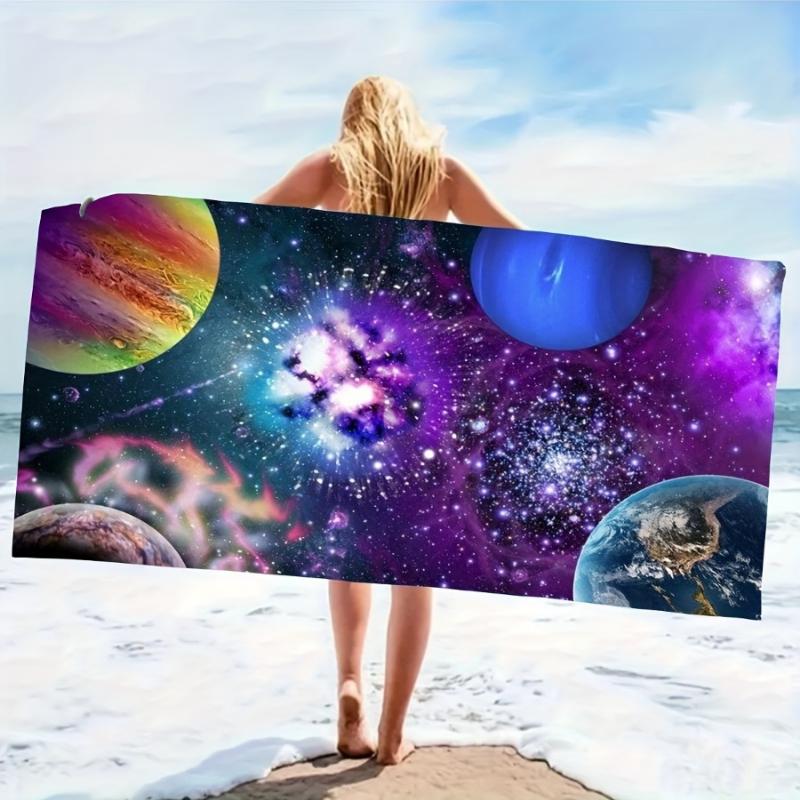 

Cool Star Universe Galaxy Print Beach Towel - Lightweight Super Soft Microfiber, Super Absorbent Quick-Dry Towel for Beach, Pool W40*H60(CM)