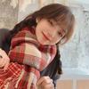 Christmas Double-sided Retro Red Sub-scarf Female Autumn and Winter Student Girlfriend Versatile Thickened Scarf