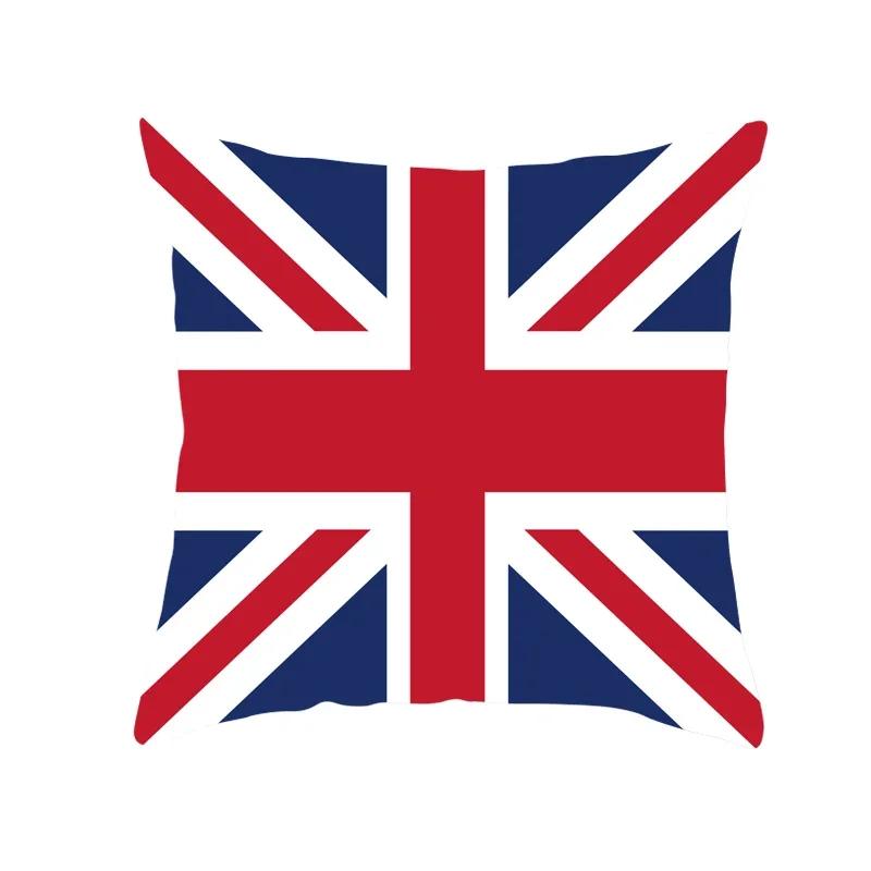 British Style throw pillow cover with short plush print for living room sofa decoration cushion cover pillow covers decorative